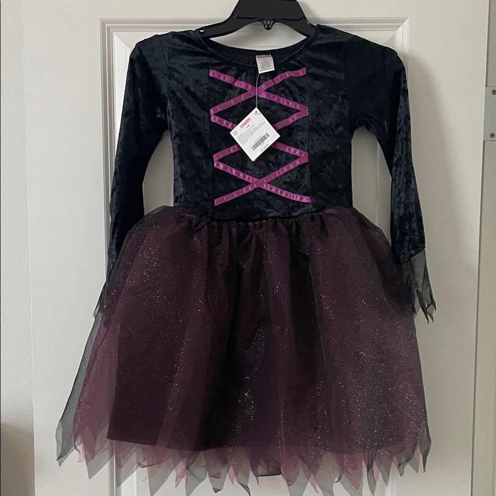 Gymboree Black and Purple Witch Costume size 7-8